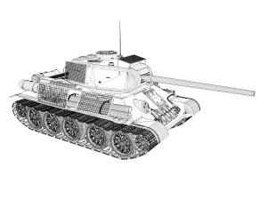 t-34 85 - soviet medium tank - 239 3D Model