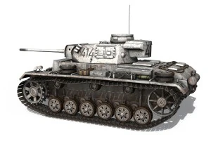 pzkpfw iii - panzer 3 - ausfm - 414 3D Model