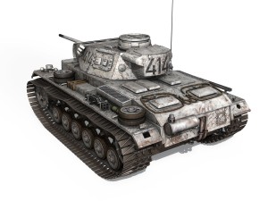 pzkpfw iii - panzer 3 - ausfm - 414 3D Model