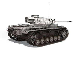 pzkpfw iii - panzer 3 - ausfm - 414 3D Model