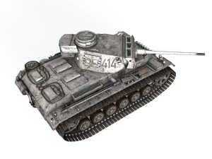 pzkpfw iii - panzer 3 - ausfm - 414 3D Model