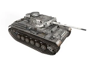 pzkpfw iii - panzer 3 - ausfm - 414 3D Model