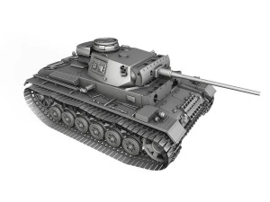 pzkpfw iii - panzer 3 - ausfm - 414 3D Model
