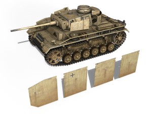 pzkpfw iii - panzer 3 - ausfm - 631 3D 模型