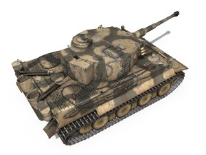 panzer vi - tiger - s21 - early production 3D Model