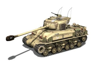 m51 israel super sherman - 51 3D Model