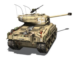 m51 israel super sherman - 51 Model 3D