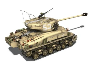 m51 israel super sherman - 51 3D Model