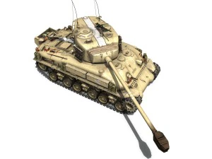 m51 israel super sherman - 51 3D Model