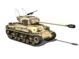 m51 israel super sherman - 51 3D Model