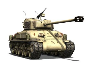 m51 israel super sherman - 51 3D Model