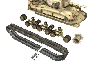 m51 israel super sherman - 51 3D Model