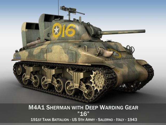 m4a1 sherman - 16 Model 3D .c4d .max .obj .3ds .fbx .stl .blend 