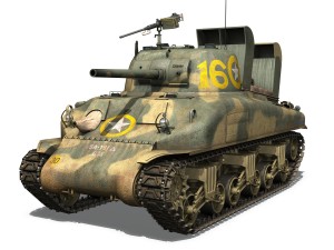 m4a1 sherman - 16 Model 3D
