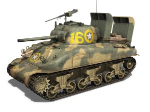 m4a1 sherman - 16 Model 3D