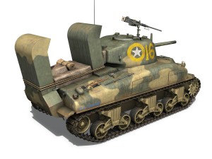 m4a1 sherman - 16 Model 3D