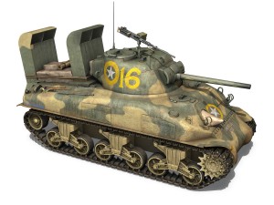 m4a1 sherman - 16 Model 3D