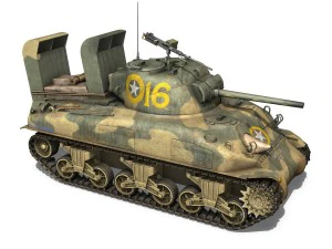 m4a1 sherman - 16 3D Model