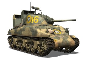 m4a1 sherman - 16 Model 3D