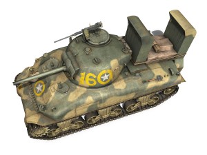 m4a1 sherman - 16 Model 3D