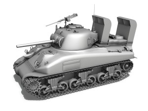 m4a1 sherman - 16 Model 3D