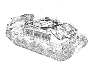m4 sherman arv mki - 151083 3D Model