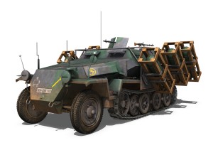 sdkfz 251-1 ausfc - ground stuka - 24pd 3D 模型