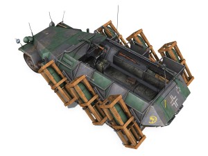 sdkfz 251-1 ausfc - ground stuka - 24pd 3D 模型