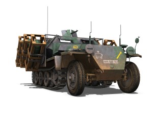 sdkfz 251-1 ausfc - ground stuka - 24pd 3D 模型