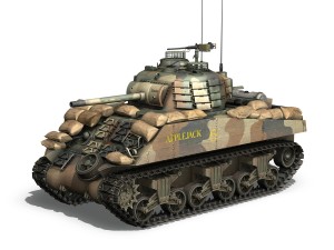 m4a3 sherman - applejack 3D Model