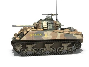 m4a3 sherman - applejack 3D Model