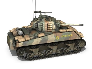 m4a3 sherman - applejack 3D Model
