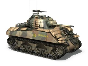 m4a3 sherman - applejack 3D Model