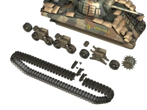 m4a3 sherman - applejack 3D Model
