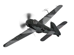 focke wulf - fw190 a8 - white 9 Modèle 3D