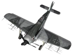 focke wulf - fw190 a8 - white 9 3D Model