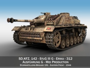 stug iii - ausfg - 312 - mid production 3D Model