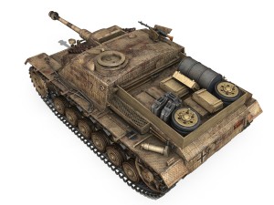 stug iii - ausfg - 312 - mid production Modello 3D