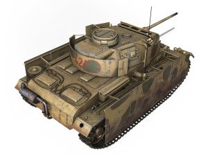 pzkpfw iii - panzer 3 - ausfm - 421 Modelo 3D