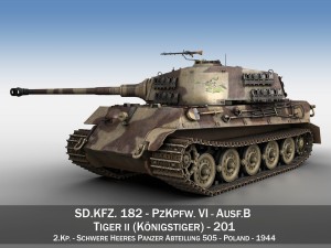 panzerkampfwagen vi - ausf b - tiger ii - 201 3D Модель
