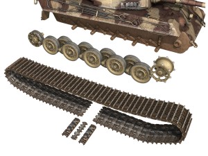 panzerkampfwagen vi - ausf b - tiger ii - 201 3Dモデル