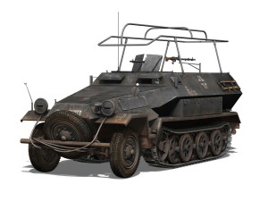 sdkfz 251 ausf b - communications vehicle - 8pd 3D 모델