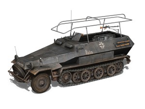sdkfz 251 ausf b - communications vehicle - 8pd 3D 모델