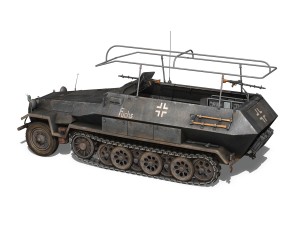 sdkfz 251 ausf b - communications vehicle - 8pd 3D 모델
