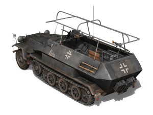 sdkfz 251 ausf b - communications vehicle - 8pd 3D 모델