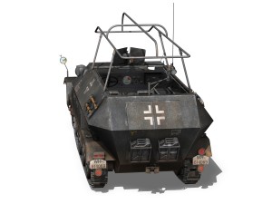 sdkfz 251 ausf b - communications vehicle - 8pd 3D 모델