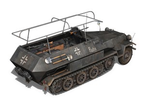 sdkfz 251 ausf b - communications vehicle - 8pd 3D 모델