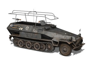 sdkfz 251 ausf b - communications vehicle - 8pd 3D 모델