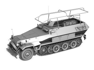 sdkfz 251 ausf b - communications vehicle - 8pd 3D 모델