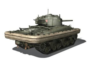 m4 sherman mkiii - duplex drive 3D Model
